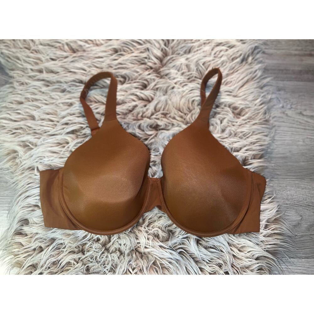 Ambrielle women’s full figure everyday full coverage brown bra
